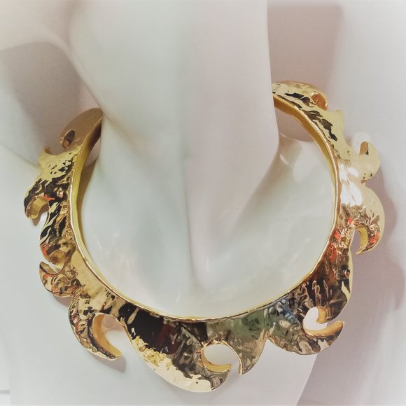 Vintage Christian Lacroix Cutout Sun Necklace